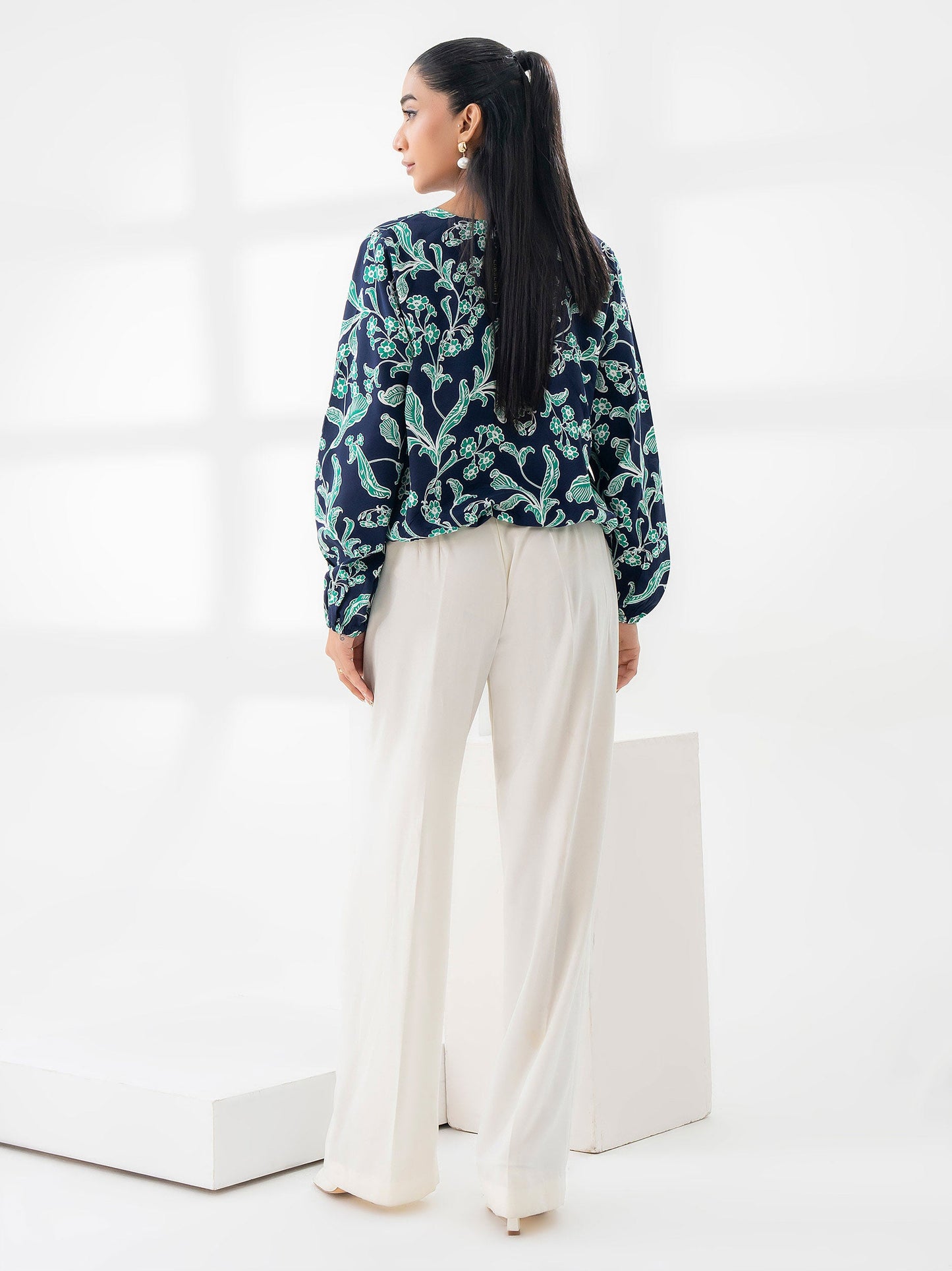 Printed Grip Crop Top