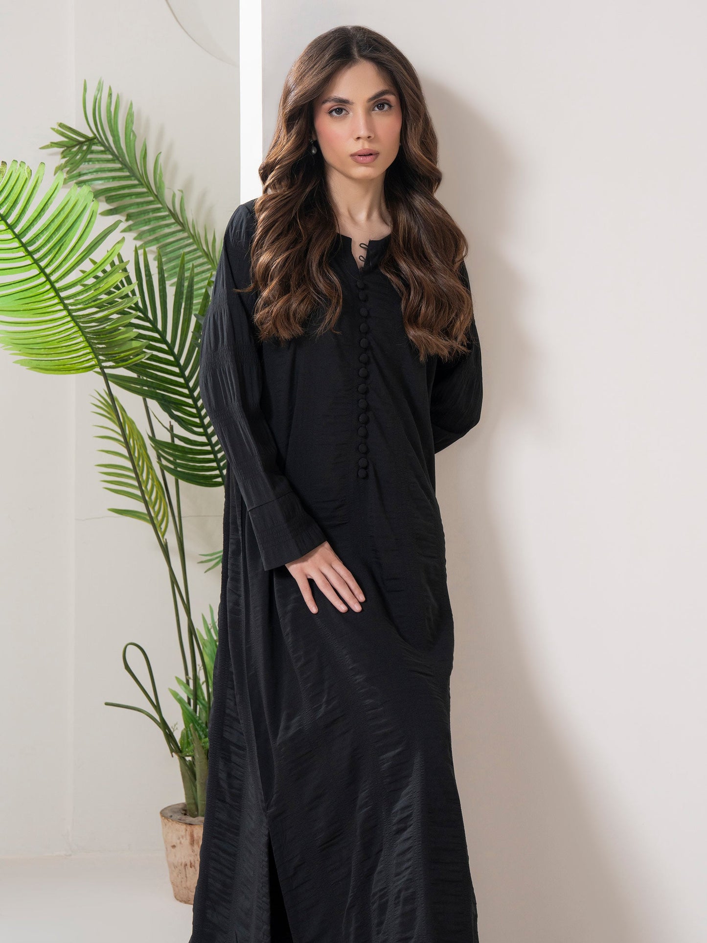 Chiffon Shirt-Dyed (Pret)