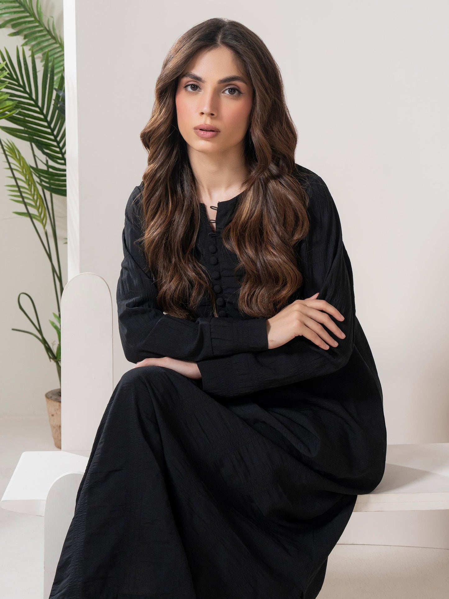 Chiffon Shirt-Dyed (Pret)