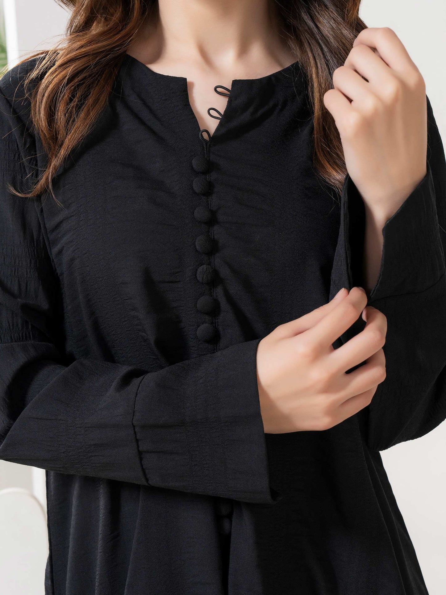 Chiffon Shirt-Dyed (Pret)