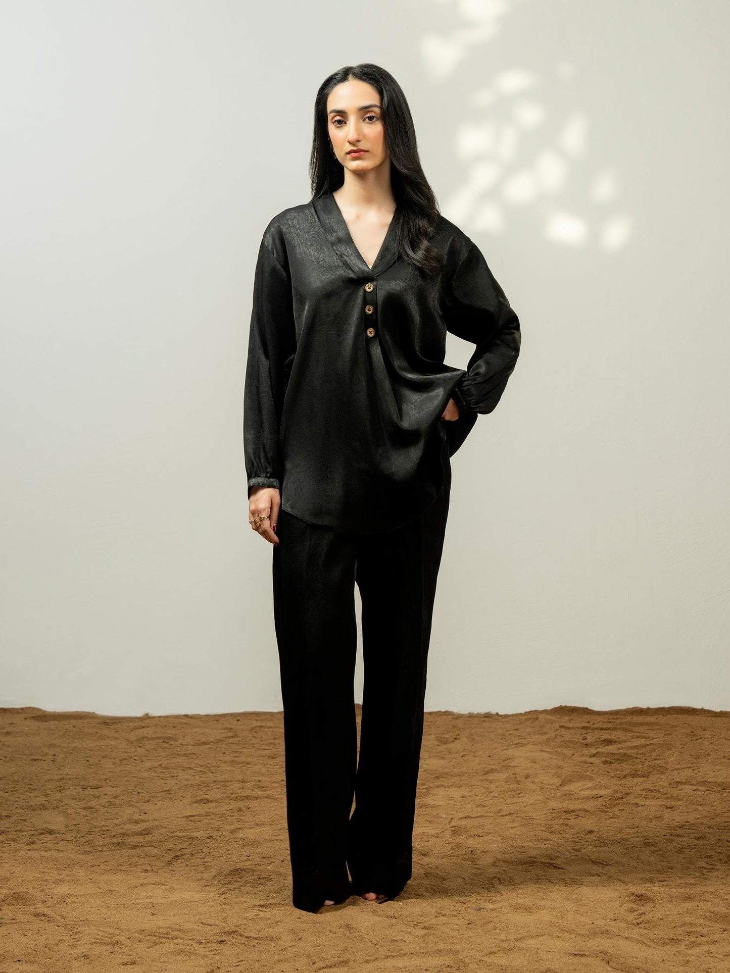 2 Piece Silk Suit-Dyed (Pret)