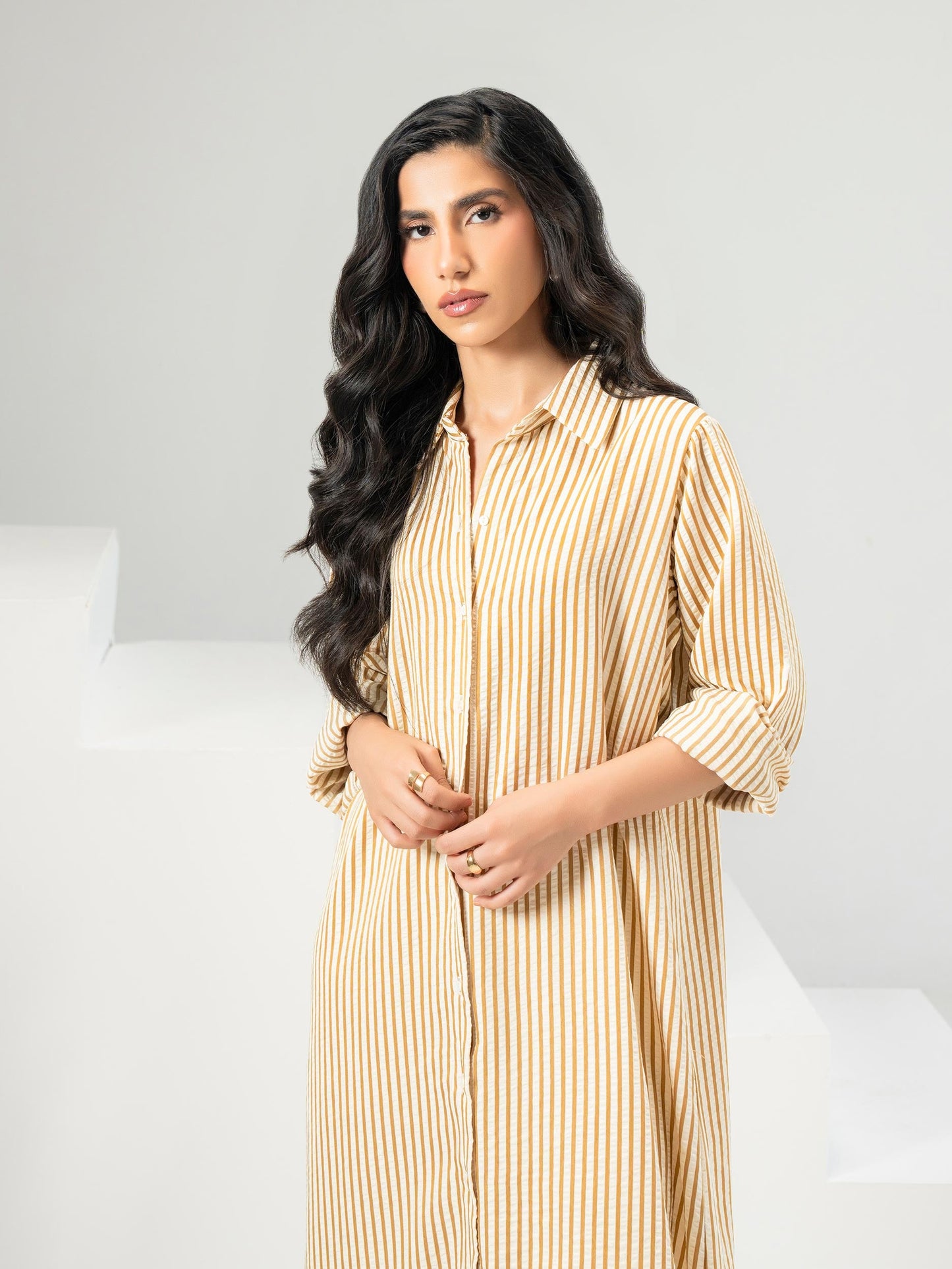Printed Yarn Dyed Dress