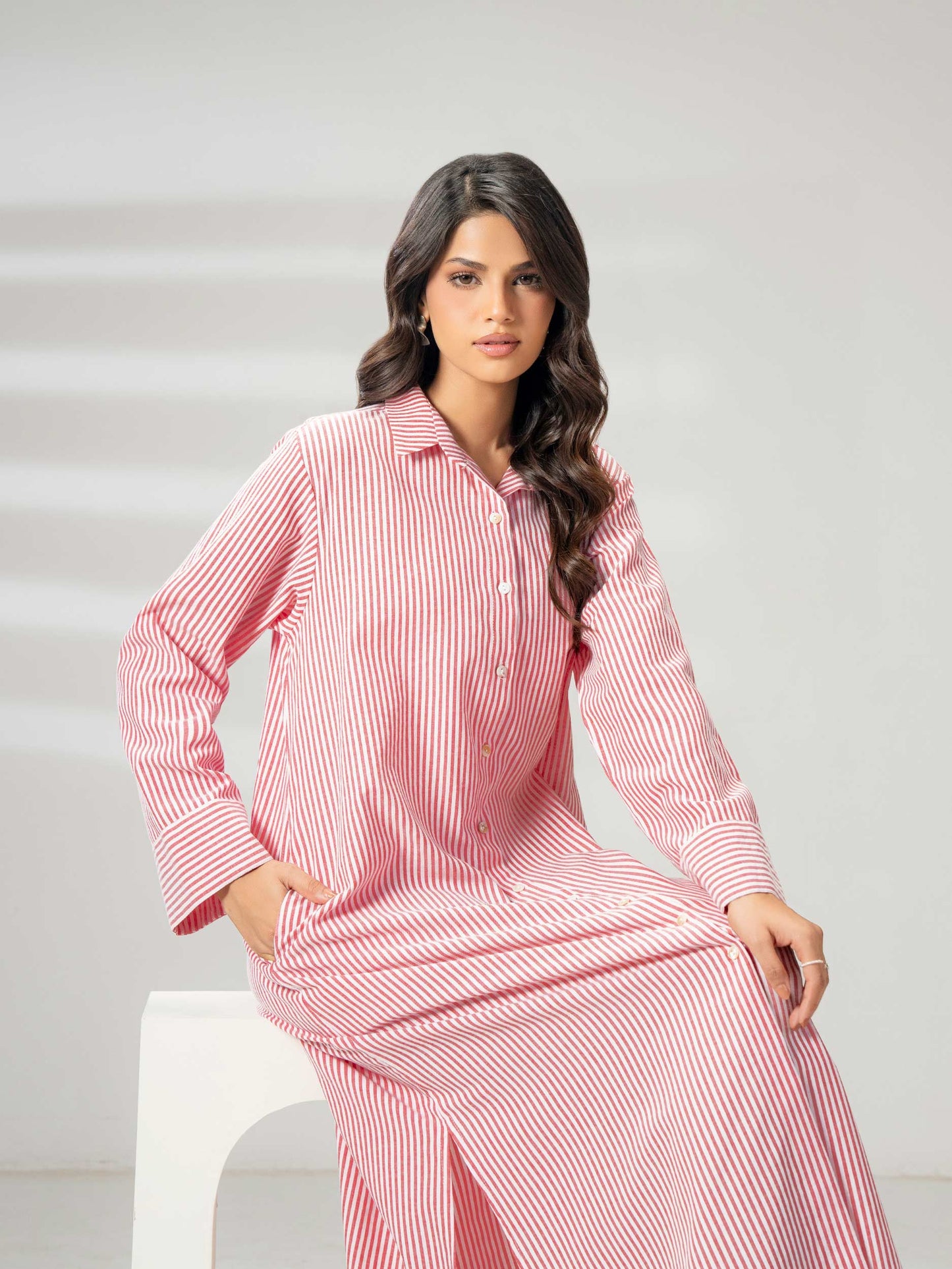 Printed Yarn Dyed Dress