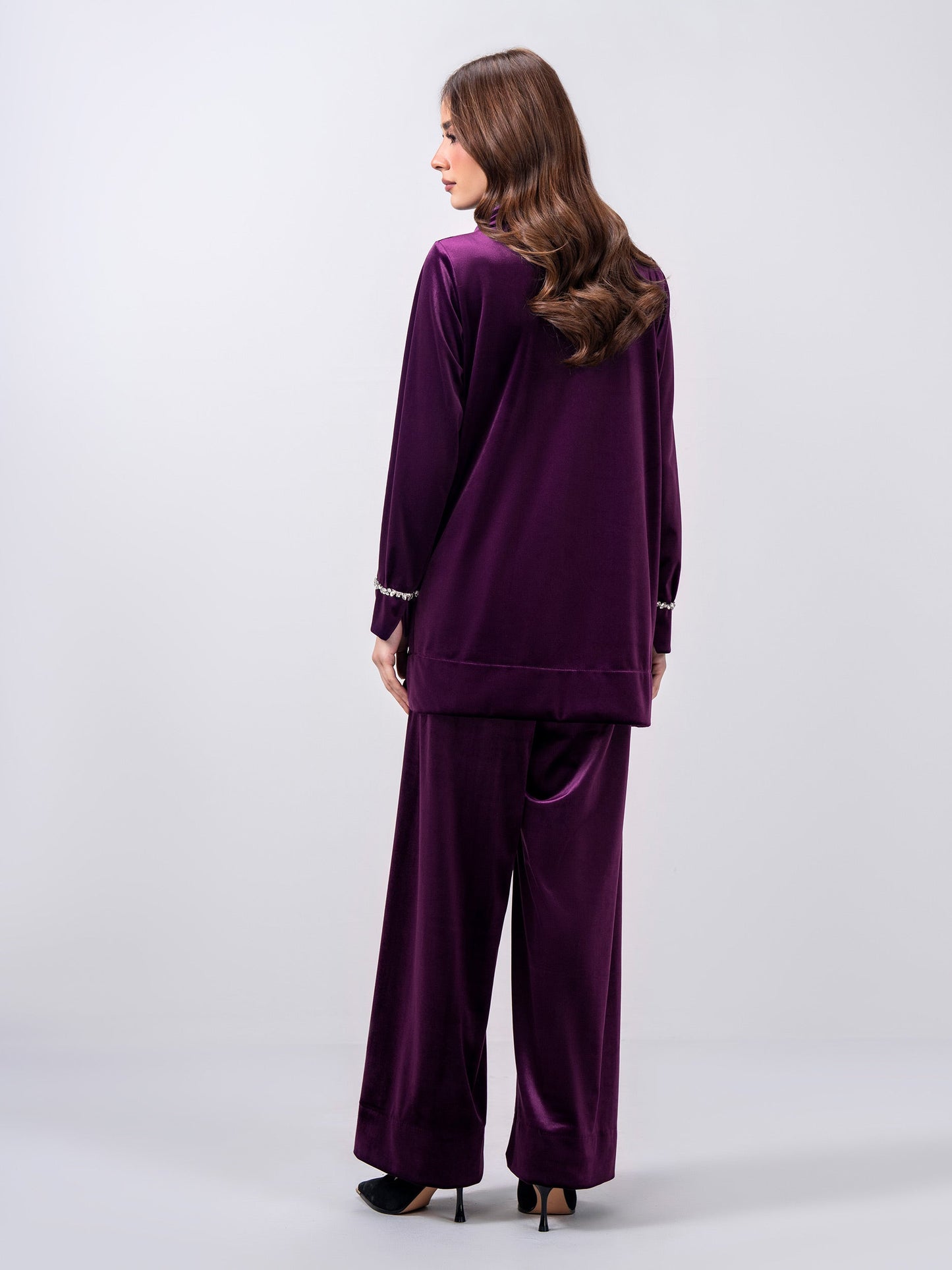 Velour Co-ord Set- Embellished