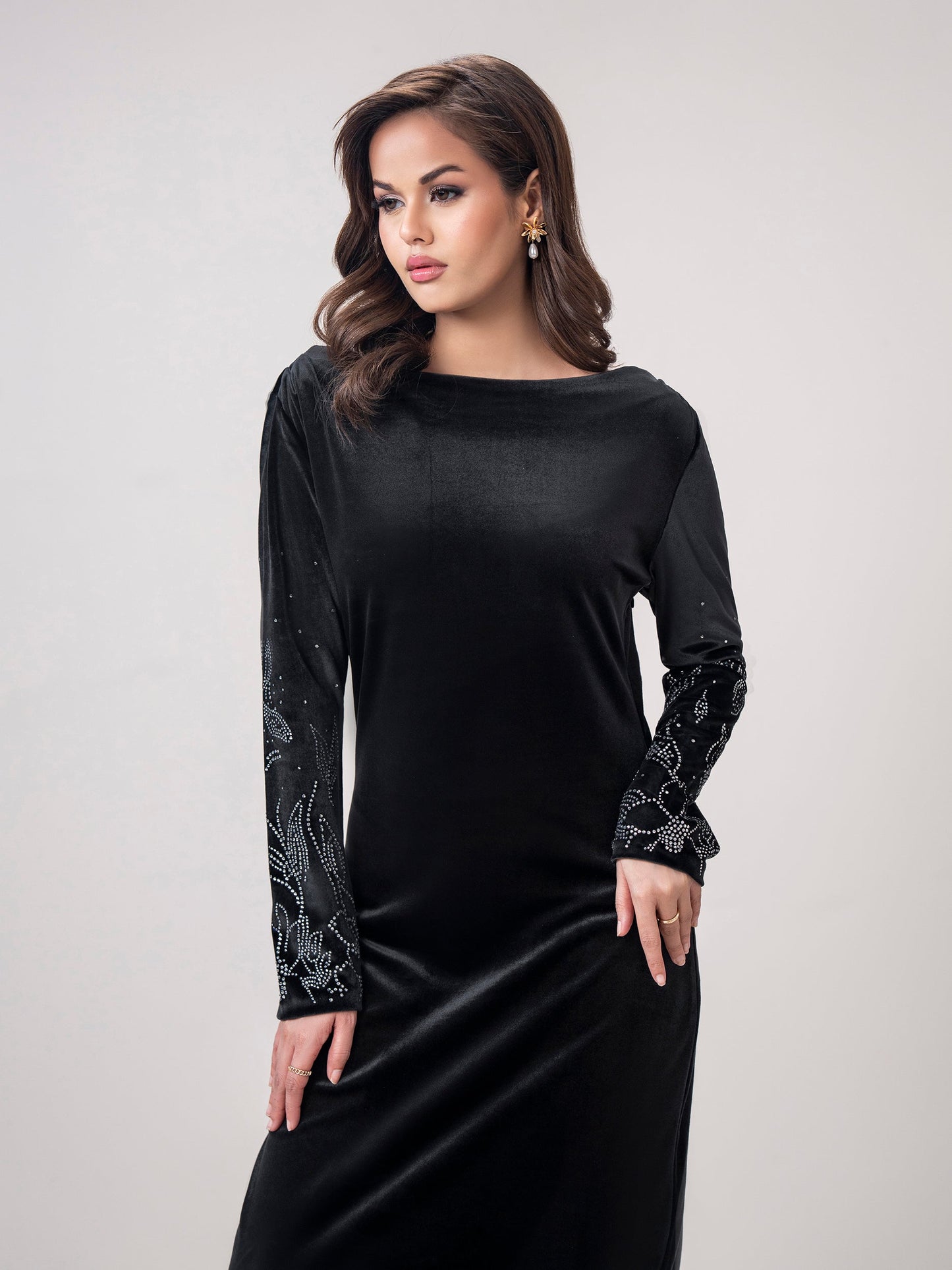 Velour Dress (Pret)