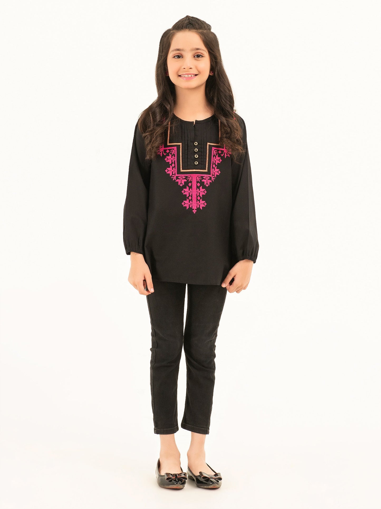 Winter Cotton Top-Embroidered (Pret)