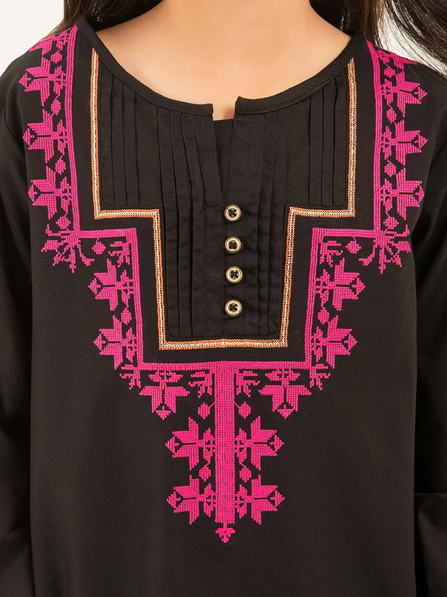 Winter Cotton Top-Embroidered (Pret)