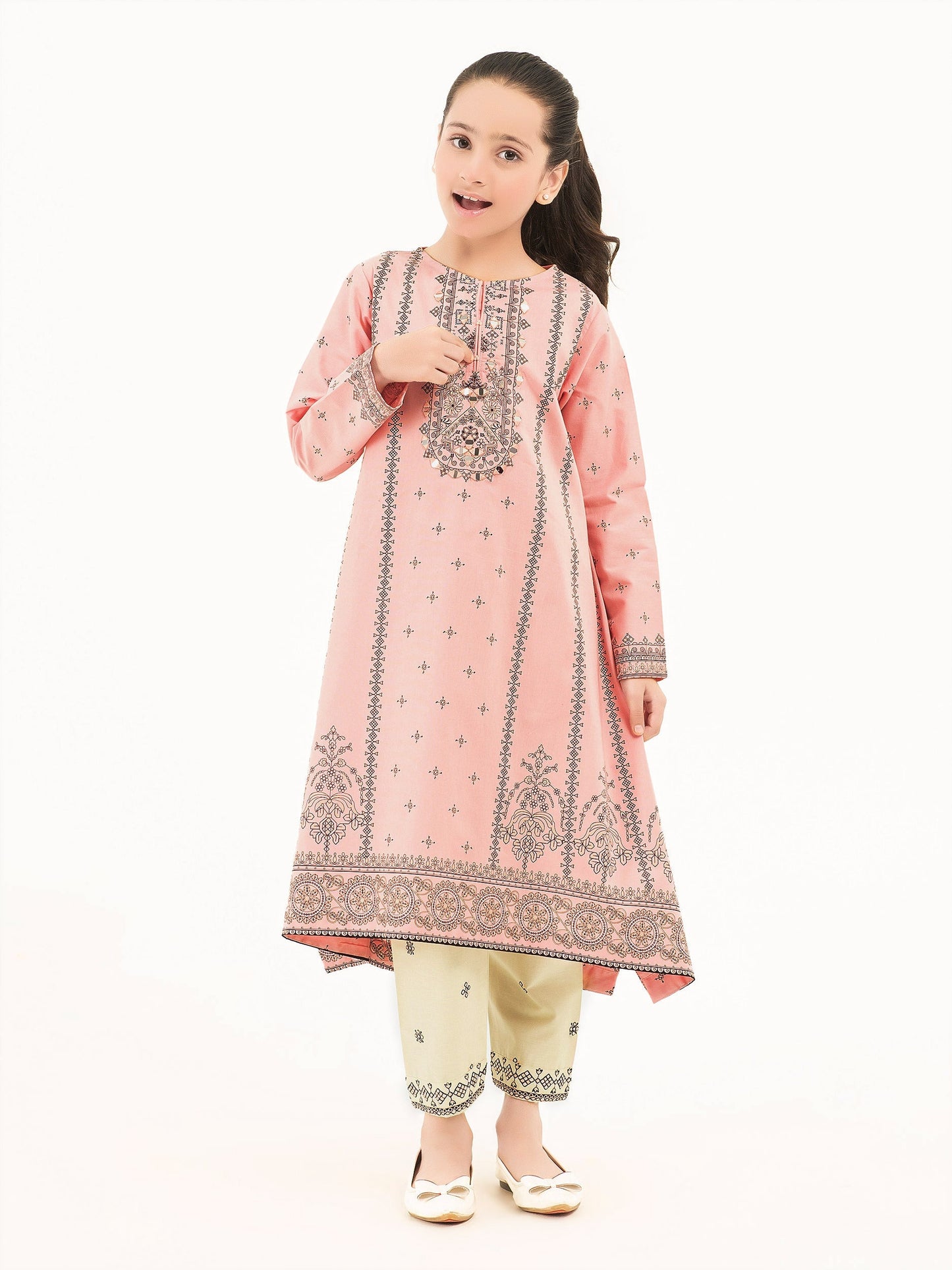 2 Piece Winter Cotton Suit-Embroidered (Pret)