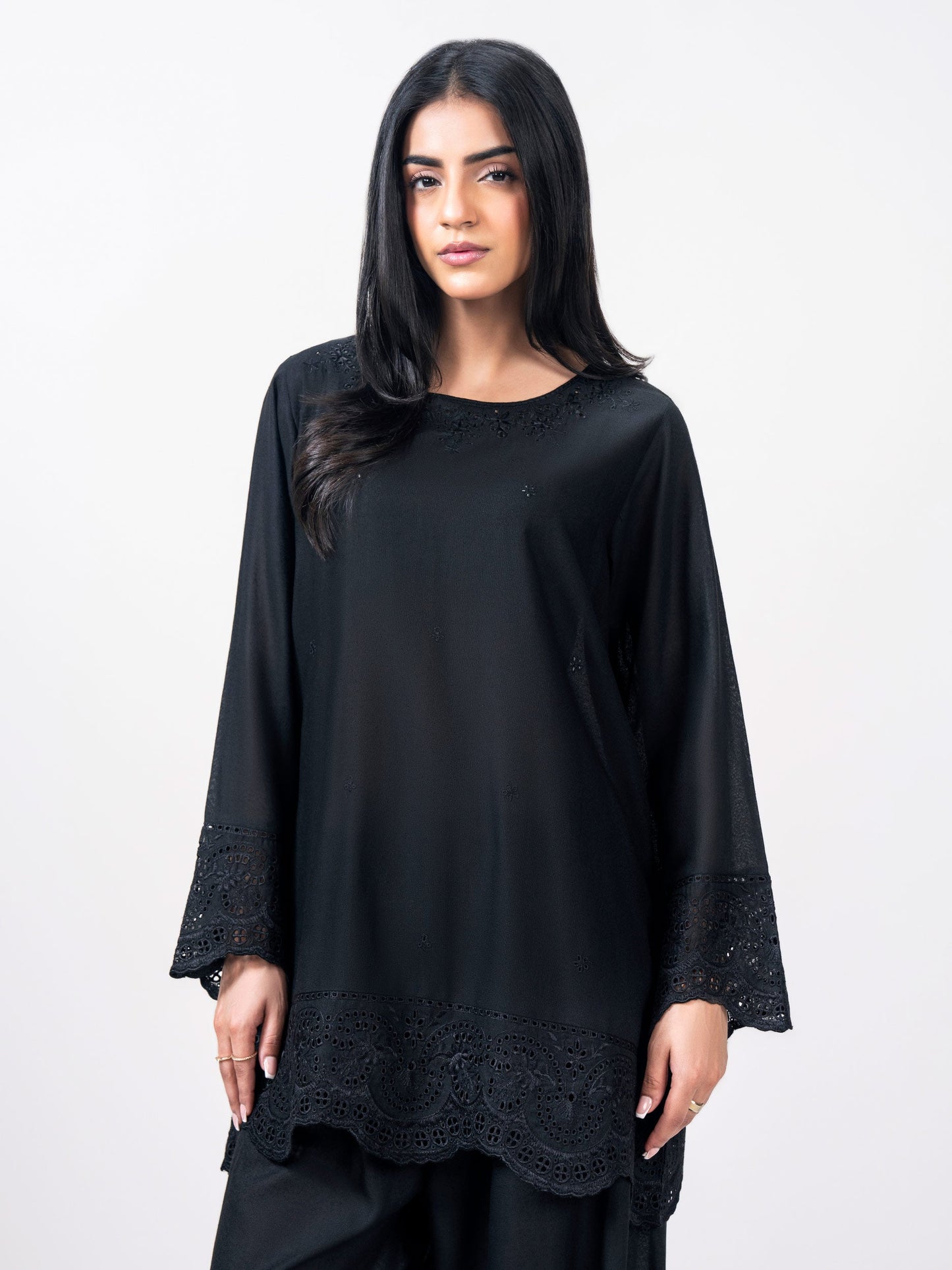 2 Piece Karandi Suit- Embroidered (Pret)